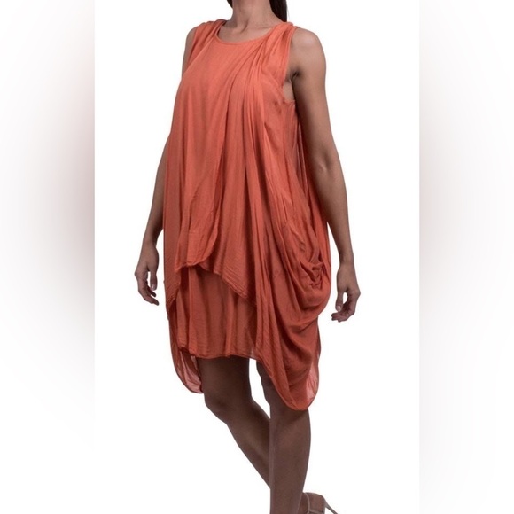 Simply Couture Gorgeous &Vibrant Blue Dress,Draped Layers,Soft, Romantic,Size M - Picture 7 of 16